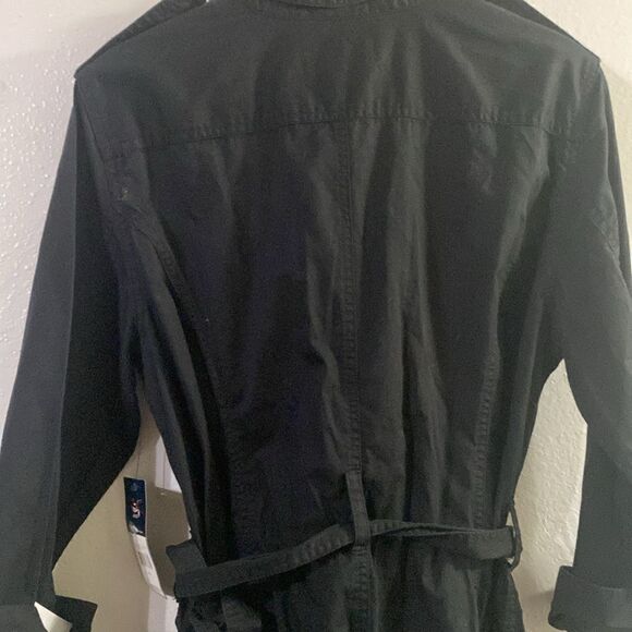 NWT American Living Womens Button Up Military-Style Black Utility Dress - Picture 9 of 9